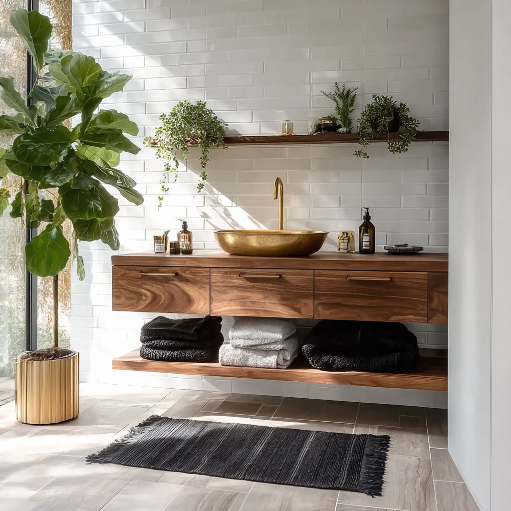 Luxuriöser schwebender Badezimmerwaschtisch – Modern & Elegant