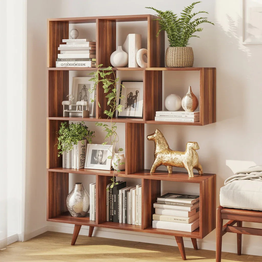 Handgefertigtes Holz-Bücherregal – Stauraum- & Schauregal aus Massivholz