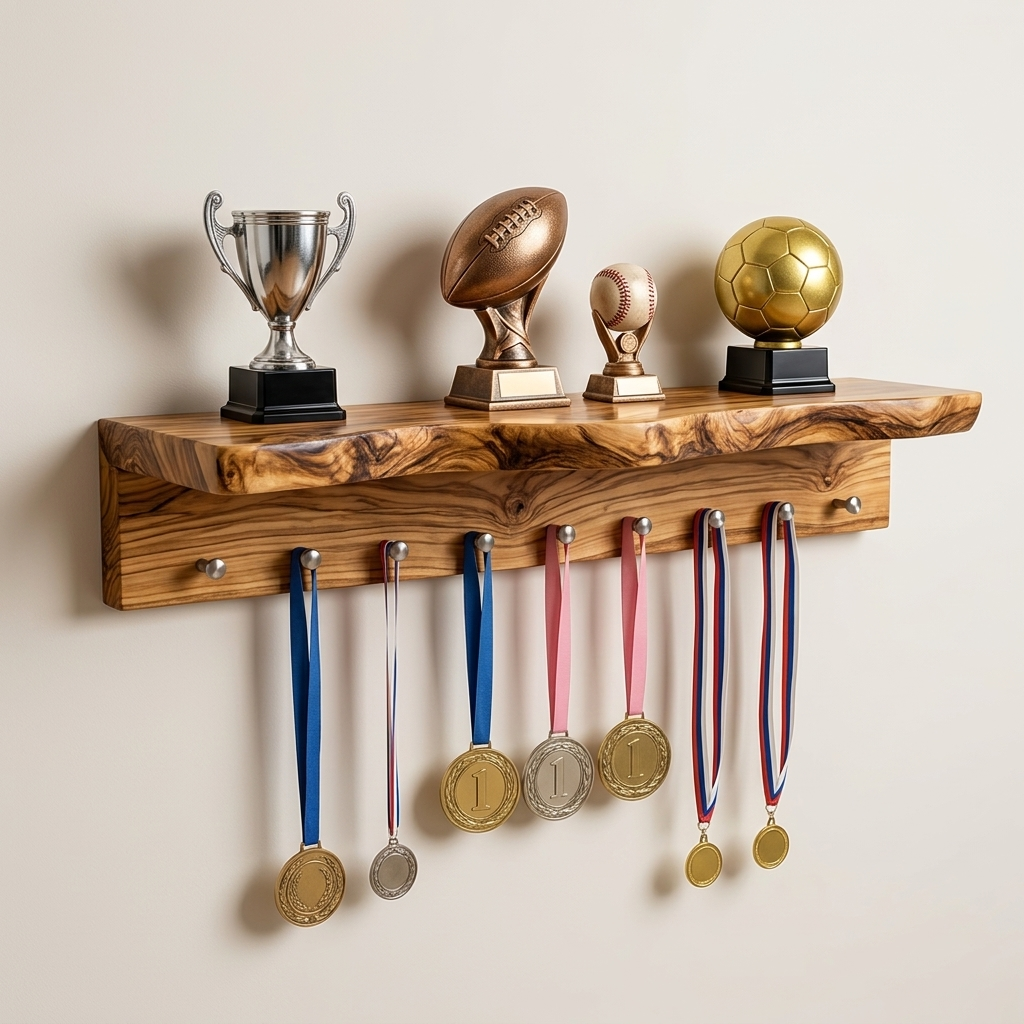 Holz-Astgarderobe für den Eingangsbereich im skulpturalen Design