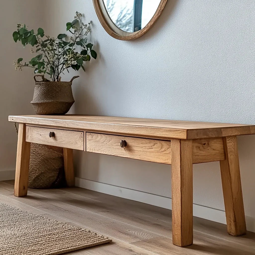 Mid-Century-Modern-Bank als Sitzmöbel für Eingangsbereich und Wohnzimmer