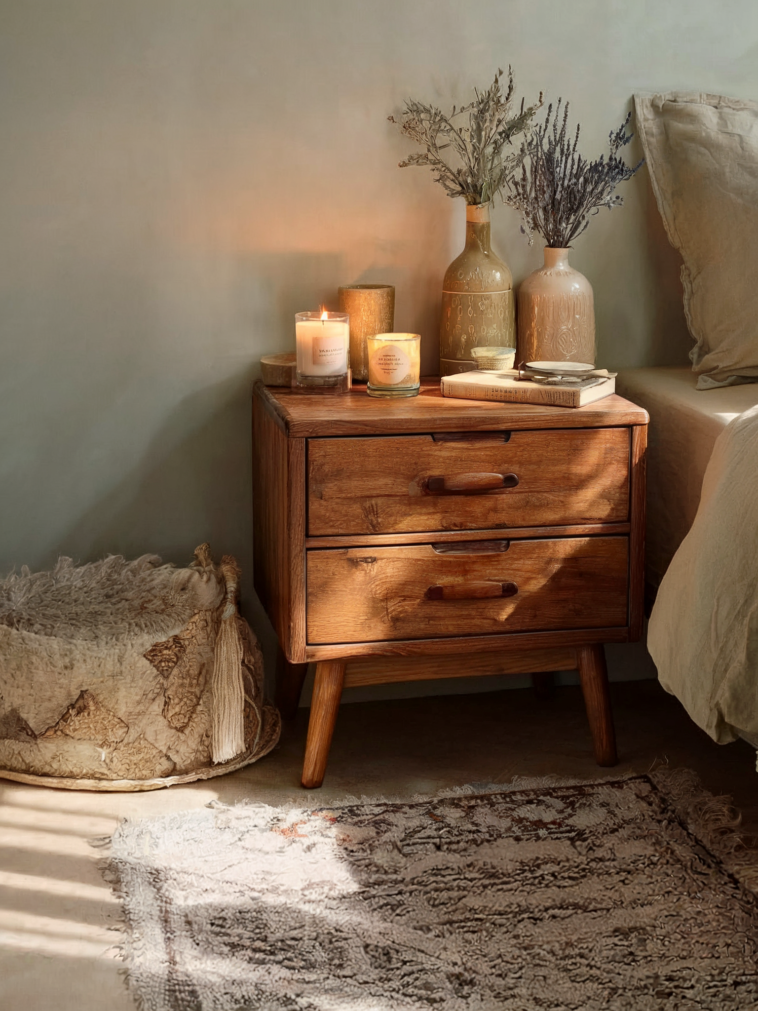 Beweglicher 2-stufiger Rolltisch – Für Sofa, Bett oder Wohnzimmer