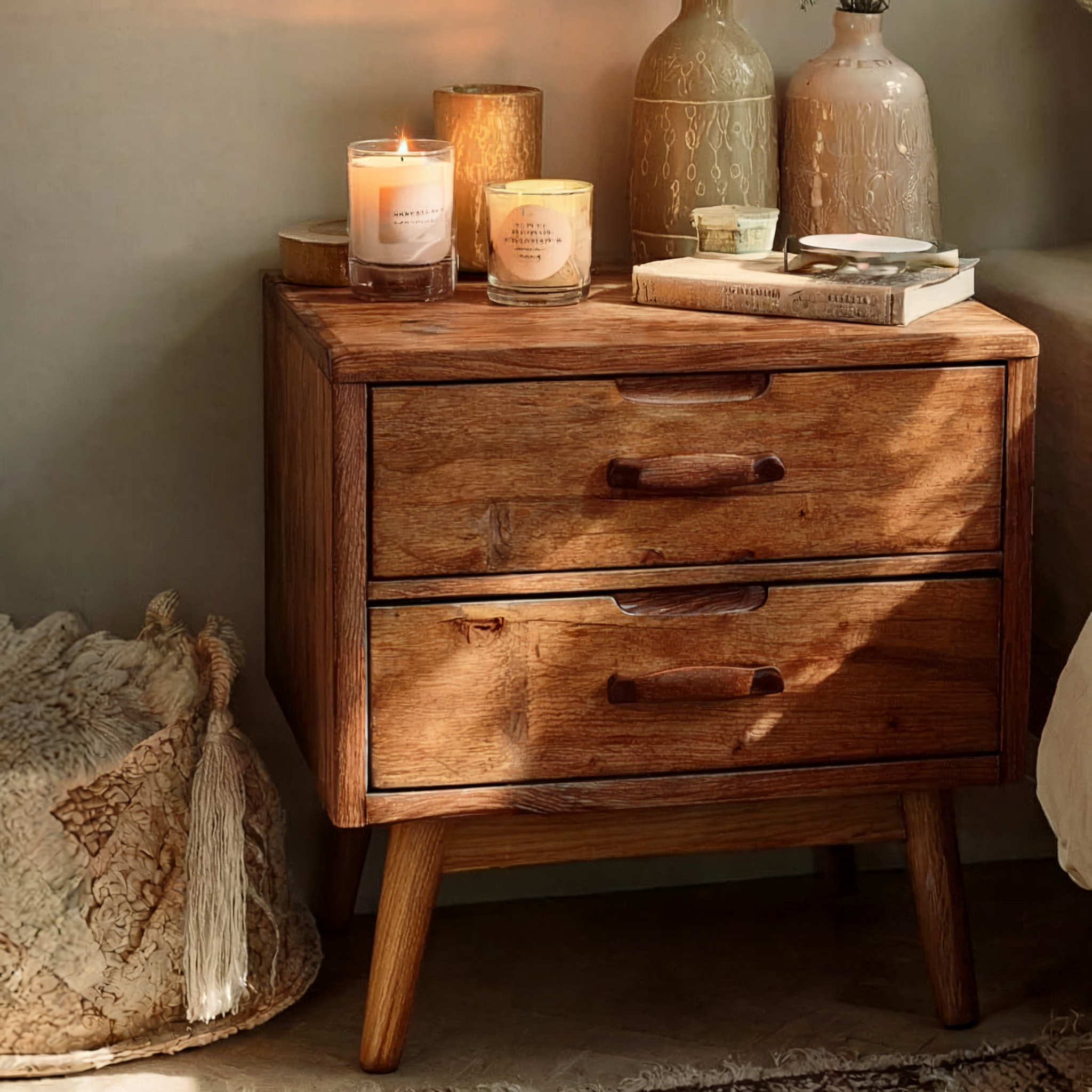 Beweglicher 2-stufiger Rolltisch – Für Sofa, Bett oder Wohnzimmer