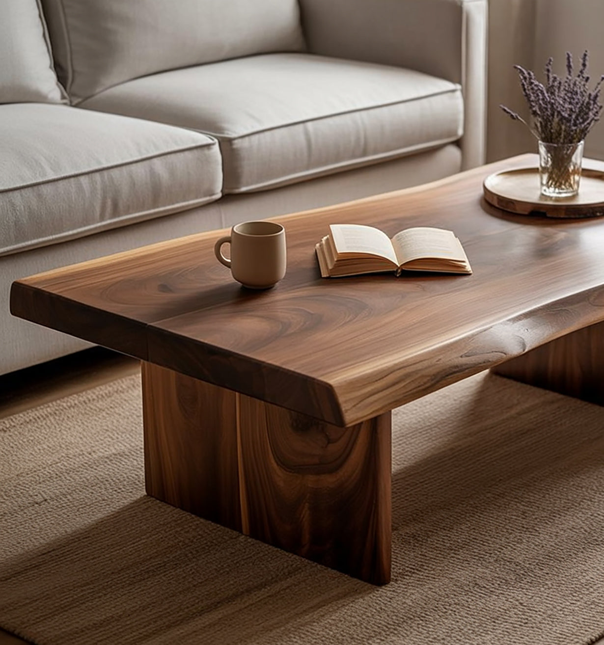 Rustikaler Couchtisch aus Massivholz – Handgefertigt & Stabil