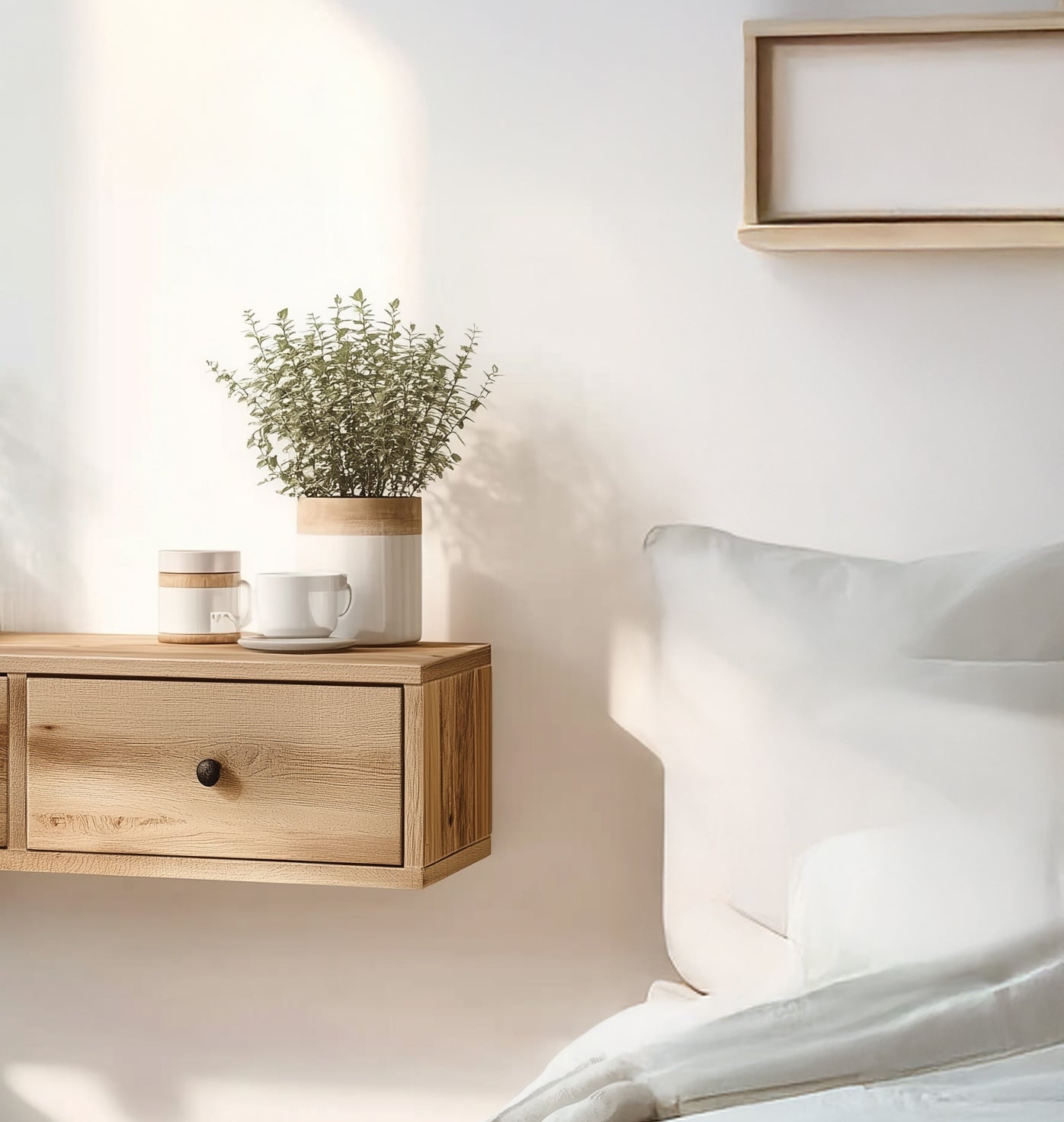 Altholz-Nachttisch – Rustikaler Massivholz-Nachttisch, handgefertigt für Schlafzimmer