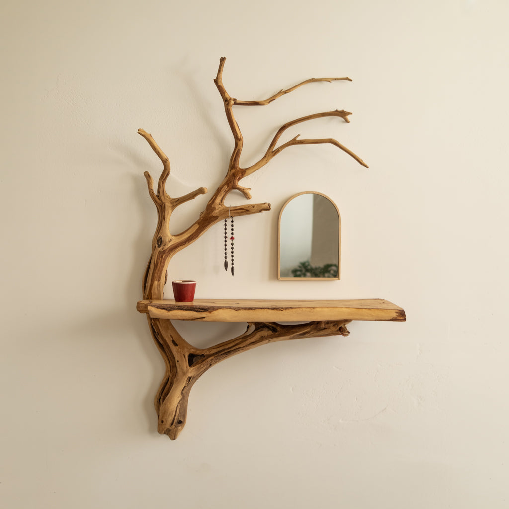 Treibholz Schmuckregal Baumform – Handgemacht & Schwebend