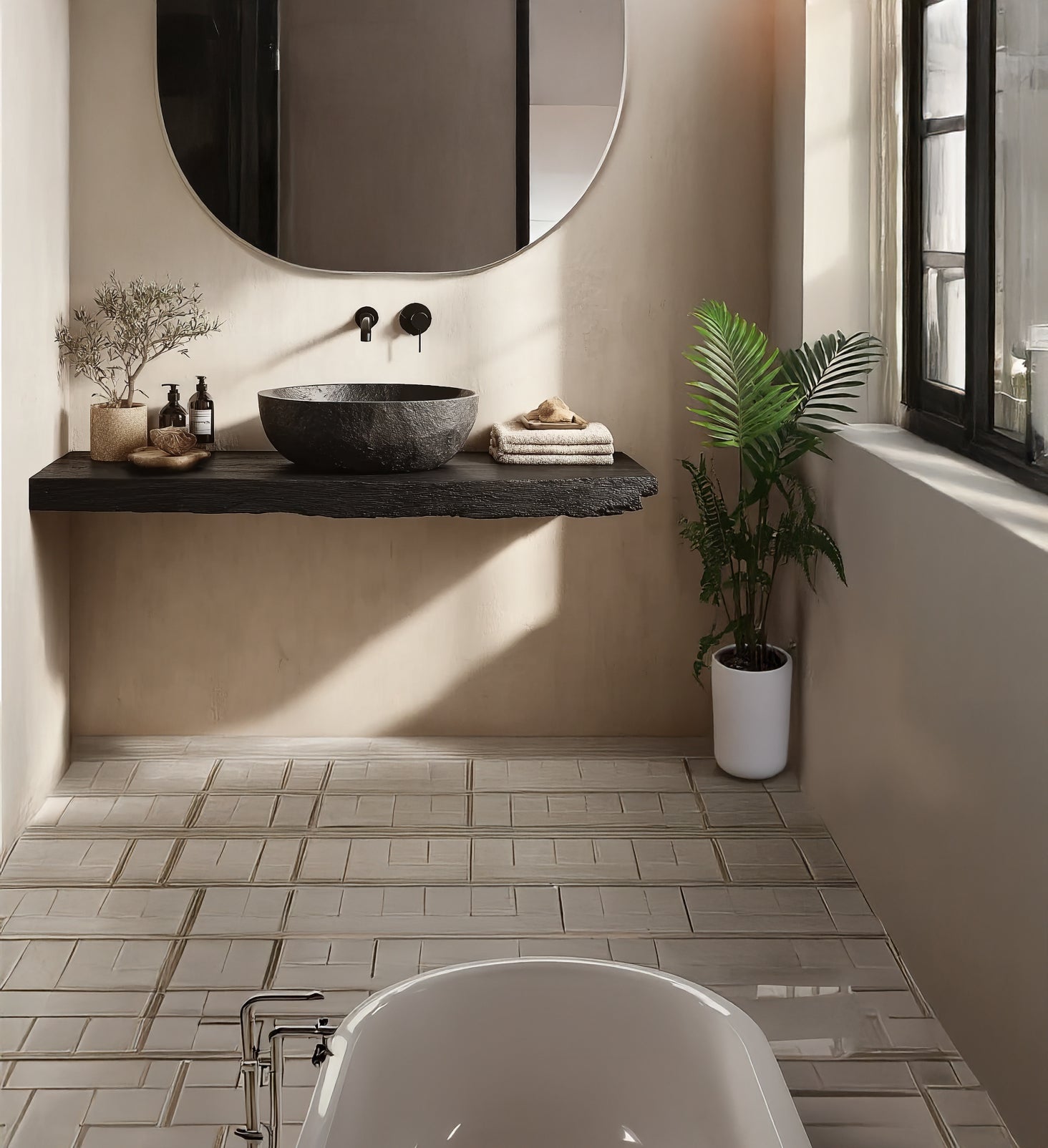 Rustikales handgefertigtes Eckregal aus Massivholz – Live-Edge-Design mit Wandhalterungen