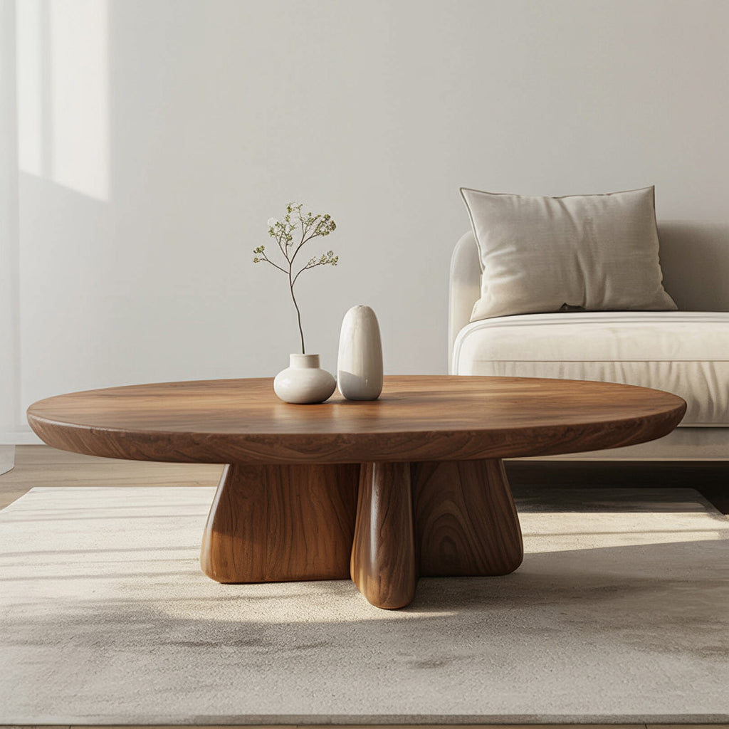 Massivholz Couchtisch mit Live Edge – Handgefertigtes Unikat fürs Wohnzimmer
