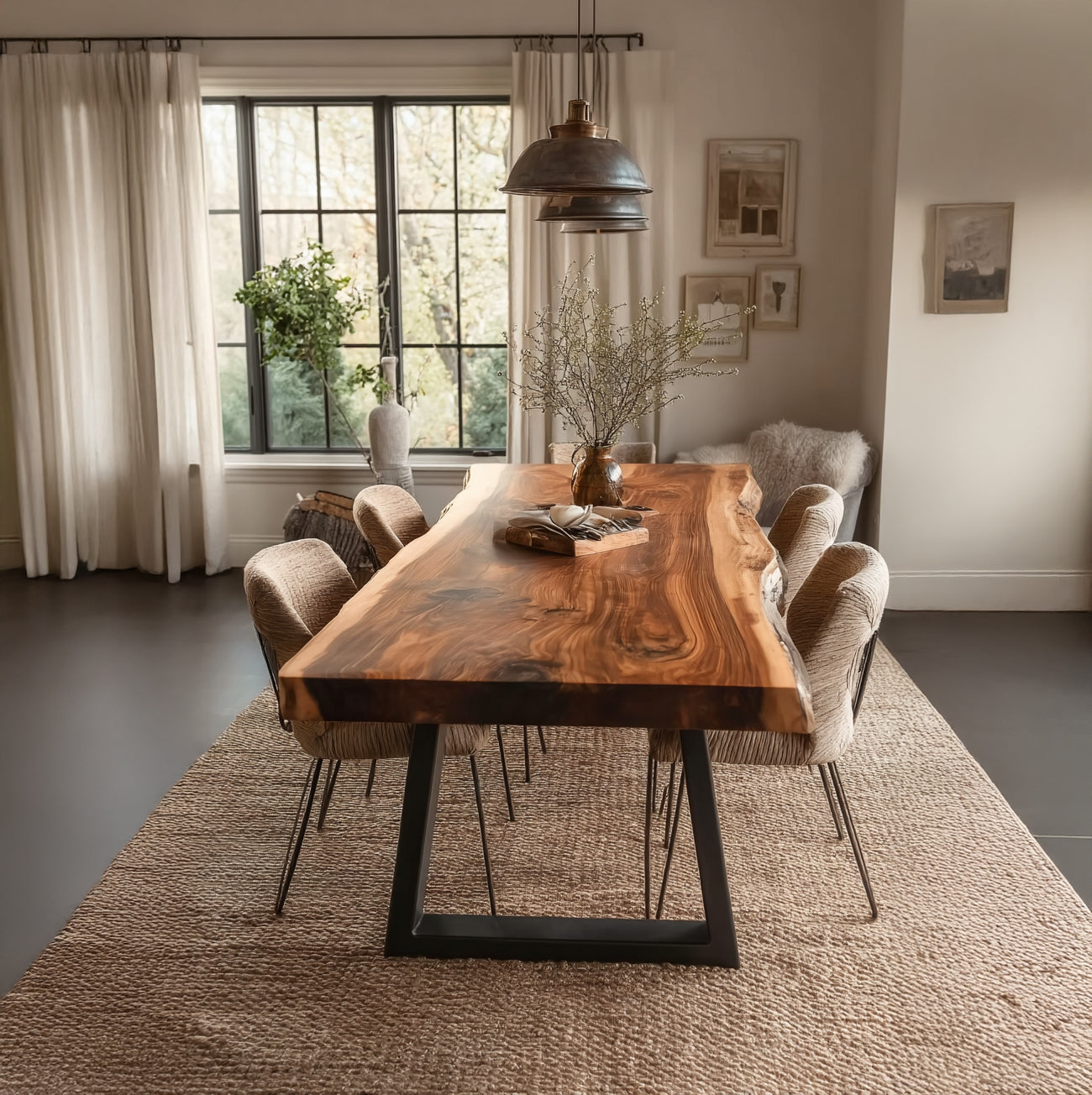 Moderner Esstisch aus Massivholz – Minimalistisches Design