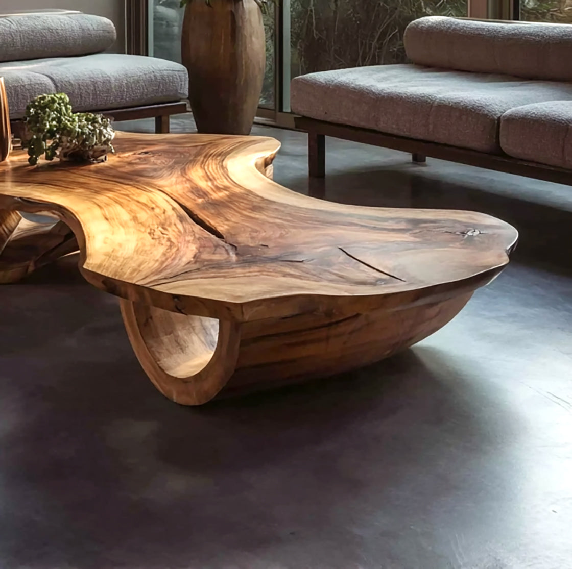 Rustikaler Couchtisch aus recyceltem Holz – handgefertigtes Farmhouse-Möbel