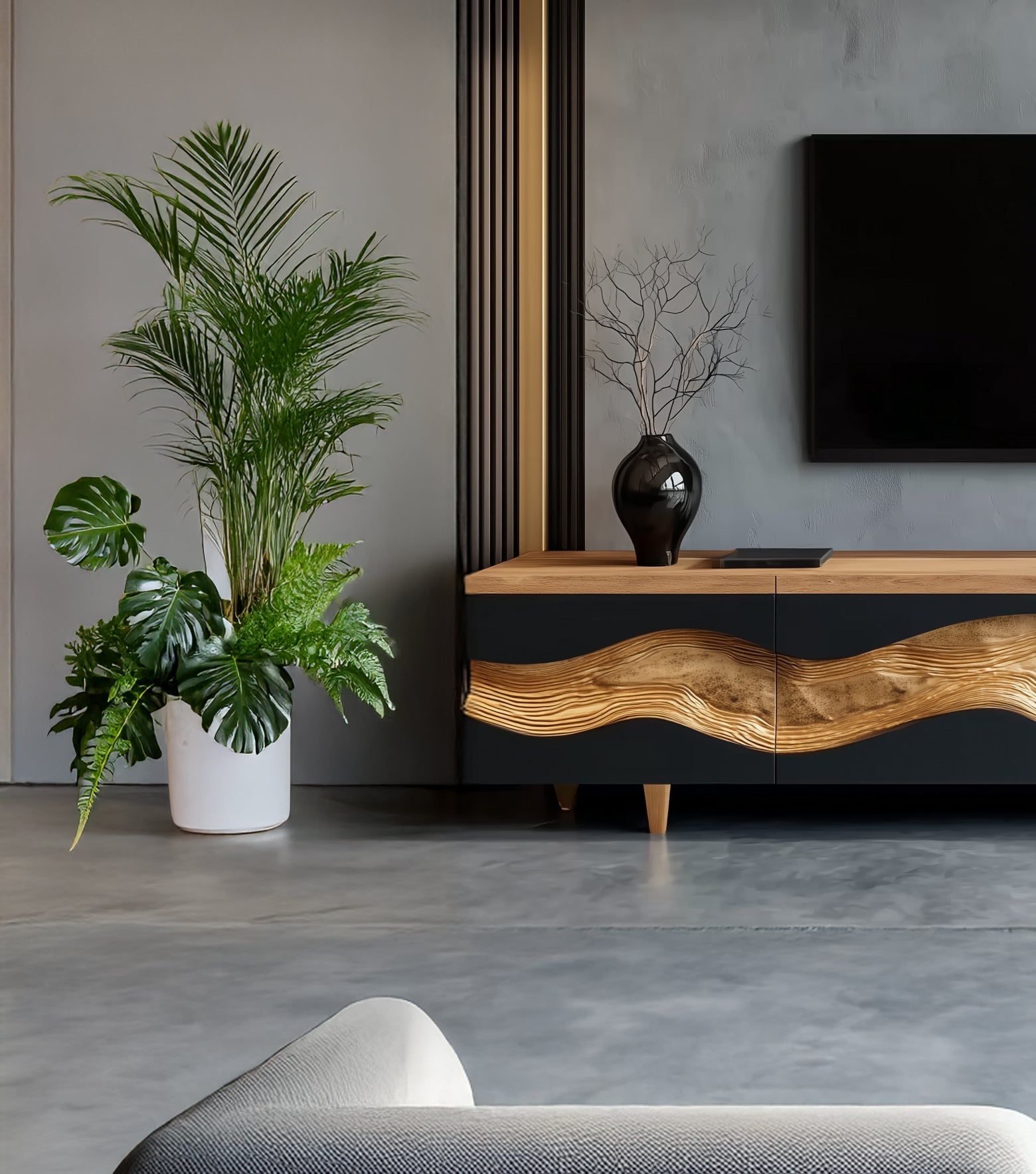 Landhaus-TV-Board – Rustikal, handgefertigt & individuell