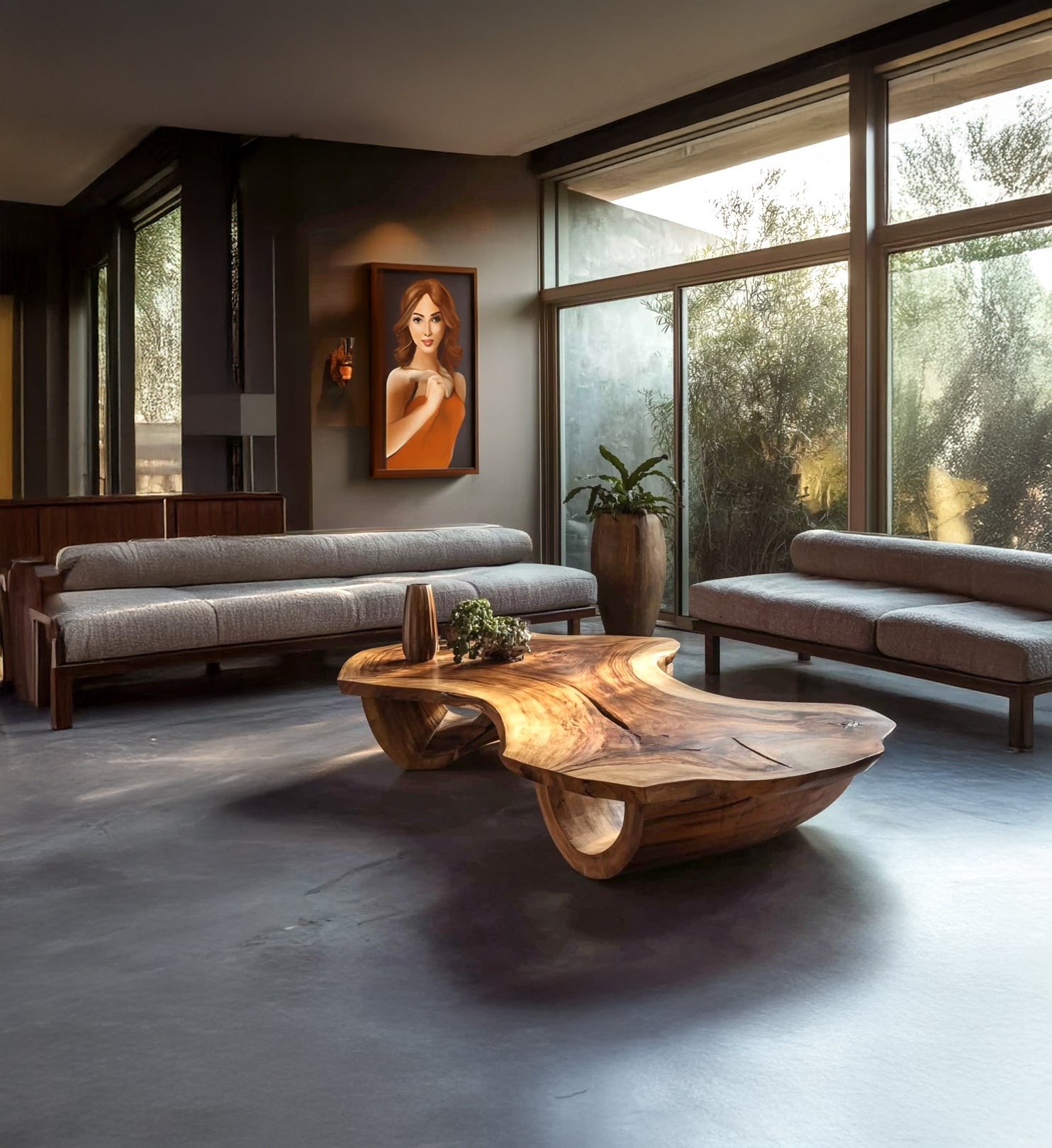 Rustikaler Couchtisch aus recyceltem Holz – handgefertigtes Farmhouse-Möbel