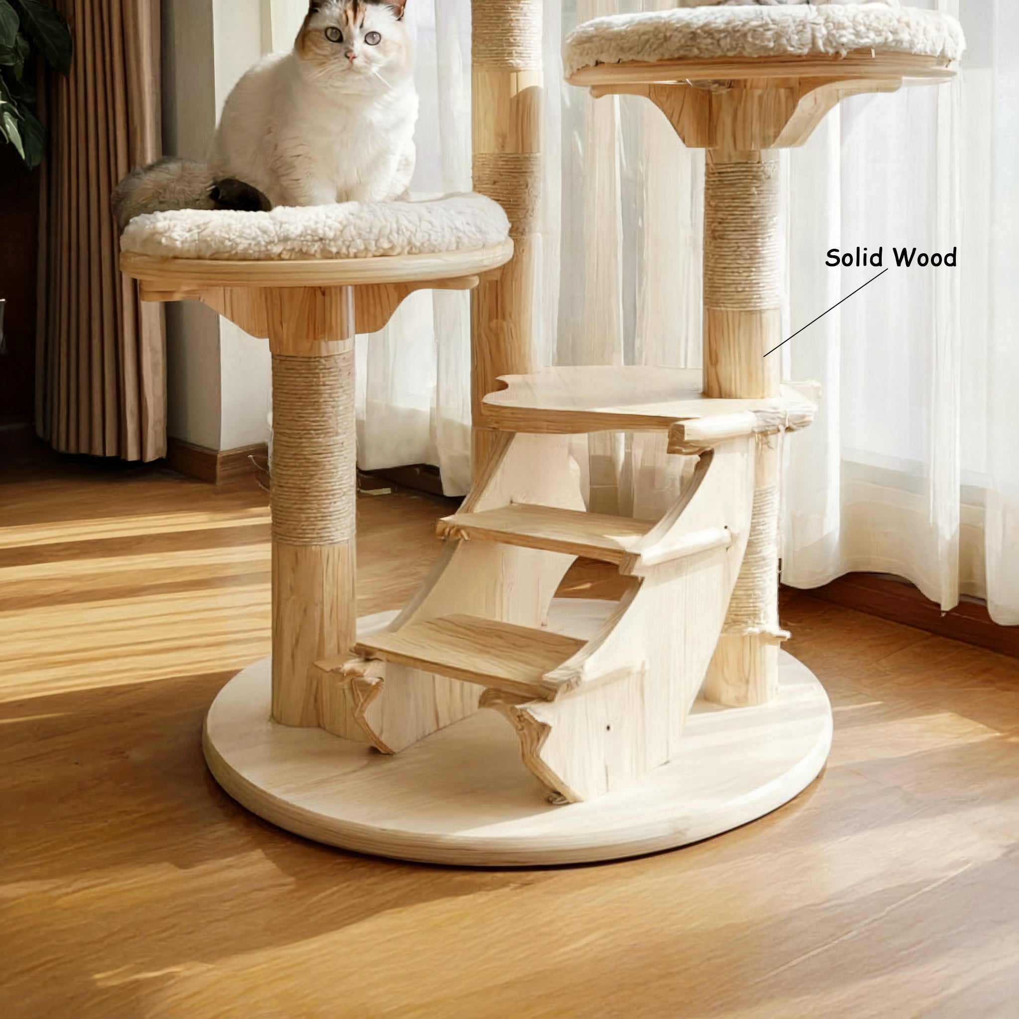 Katzenbaum aus Ästen und Weide – Für minimalistische und naturinspirierte Räume
