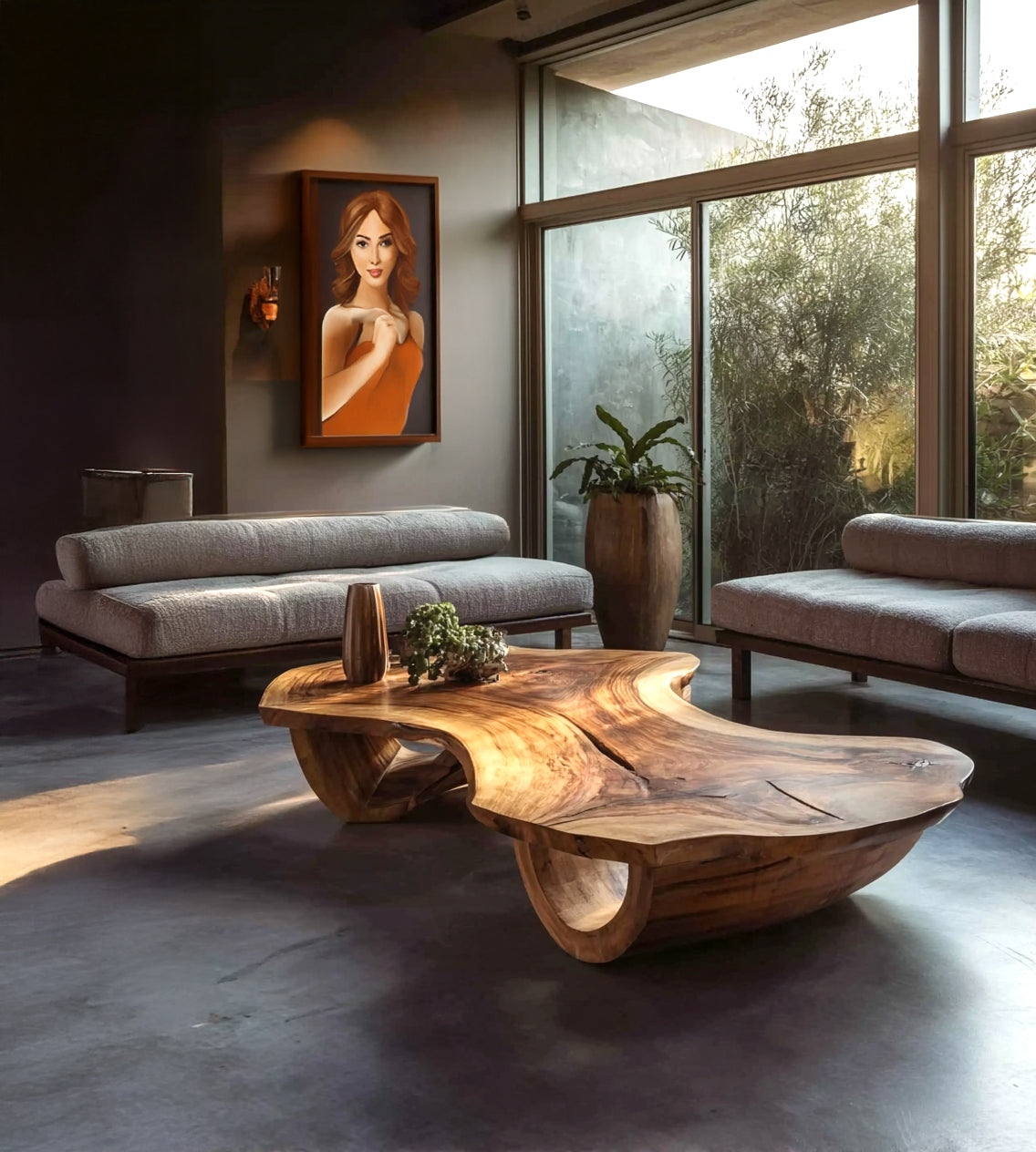 Rustikaler Couchtisch aus recyceltem Holz – handgefertigtes Farmhouse-Möbel