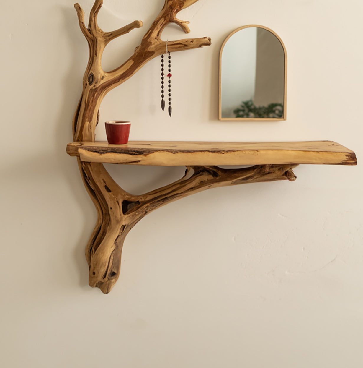 Treibholz Schmuckregal Baumform – Handgemacht & Schwebend