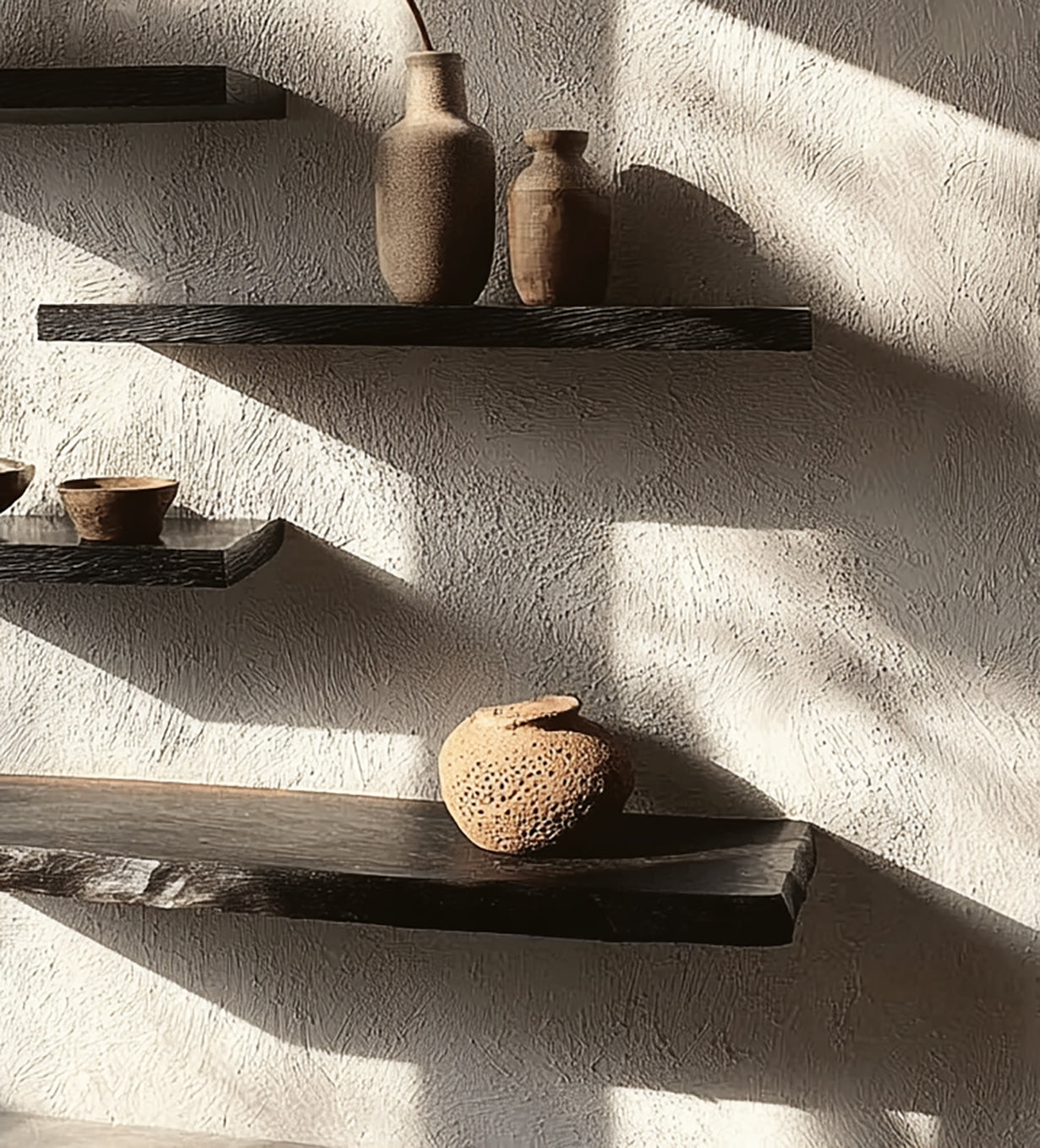 Design Wandregal aus Massivholz – Handgefertigt & Schwebend