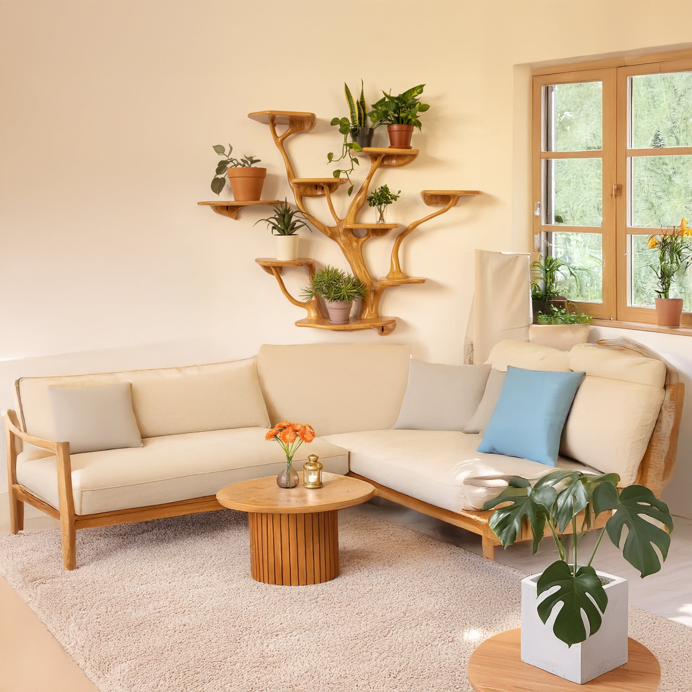 Ast-Wandregal – Massivholz-Schweberegal & Treibholz-Dekor