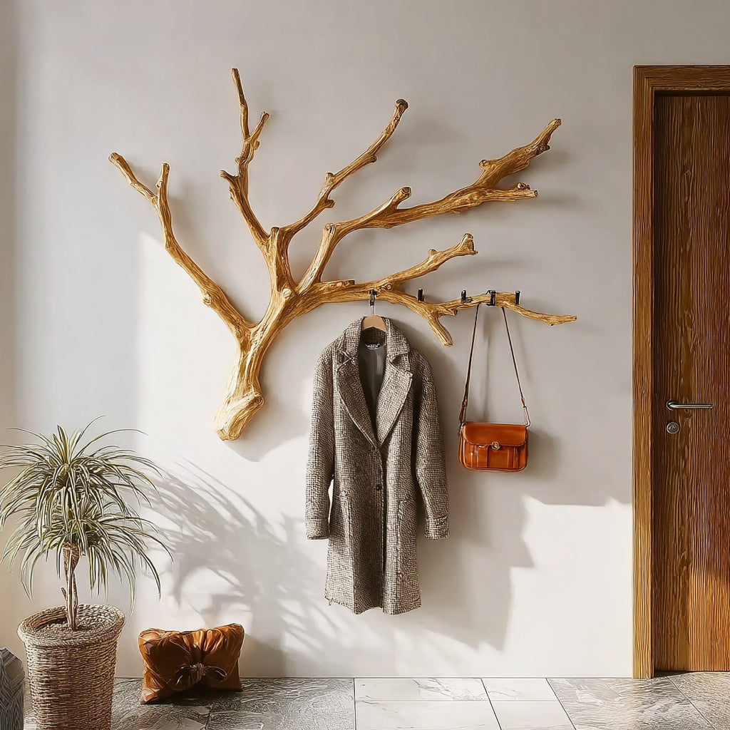 Weihnachts-Asthaken-Garderobe – Rustikaler Wandhaken aus Treibholz