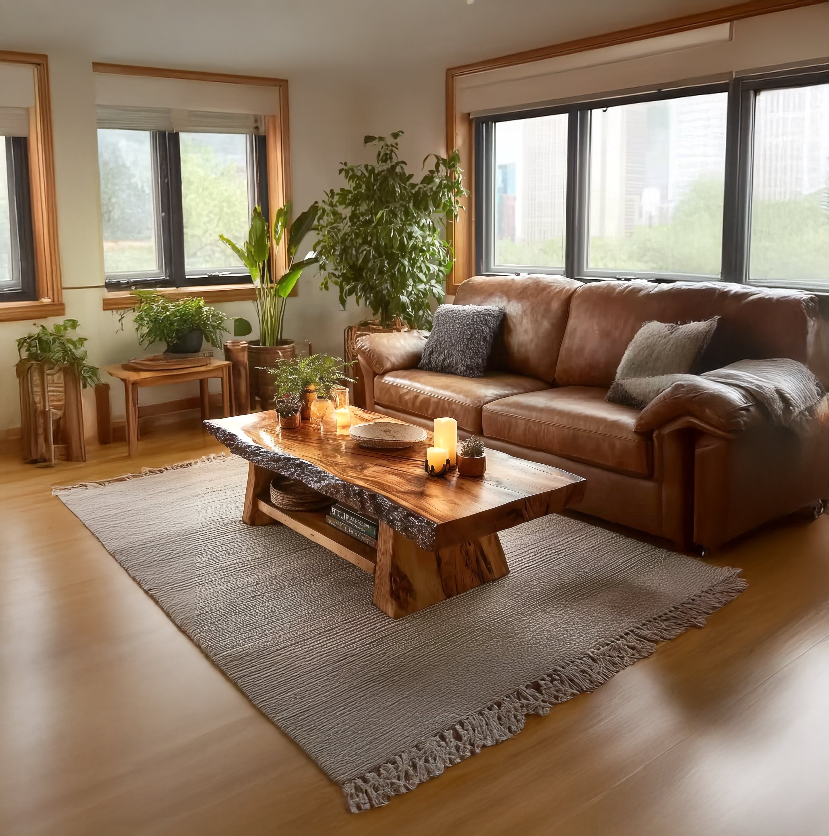 Couchtisch & Beistelltisch – Rustikales Mid-Century Vintage-Möbel