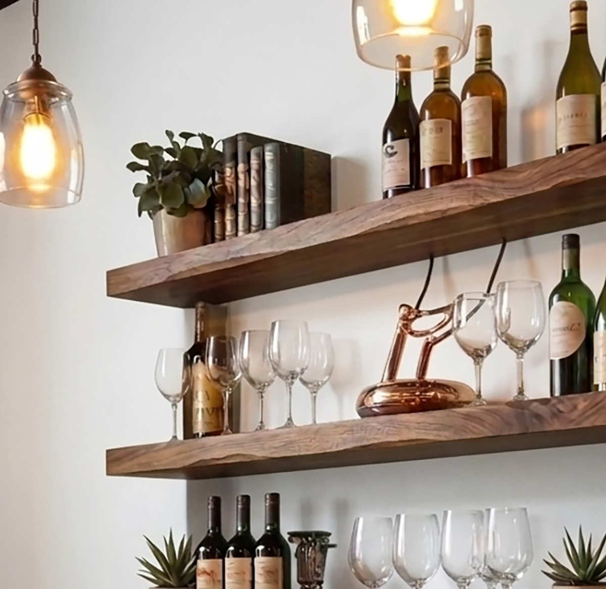 Garderobenbaum aus Massivholz für den Flur im modernen künstlerischen Design