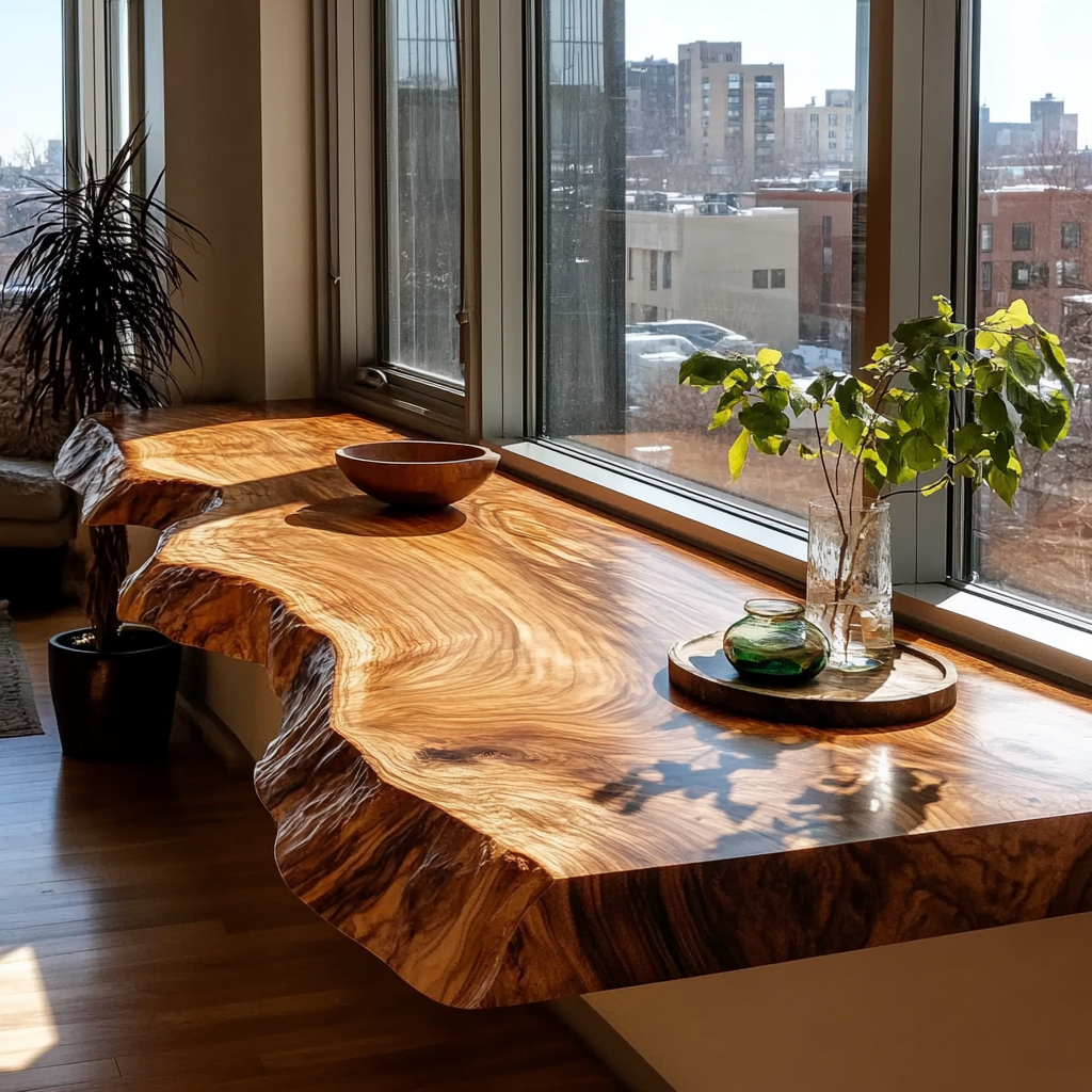 Holz-Couchtisch aus Altholz mit Gebrauchsspuren für gemütliche Interieurs