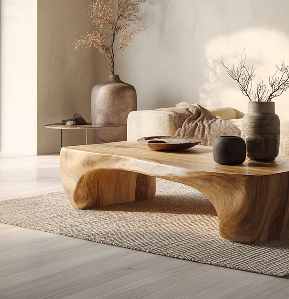 Mid-Century-Couchtisch aus Massivholz