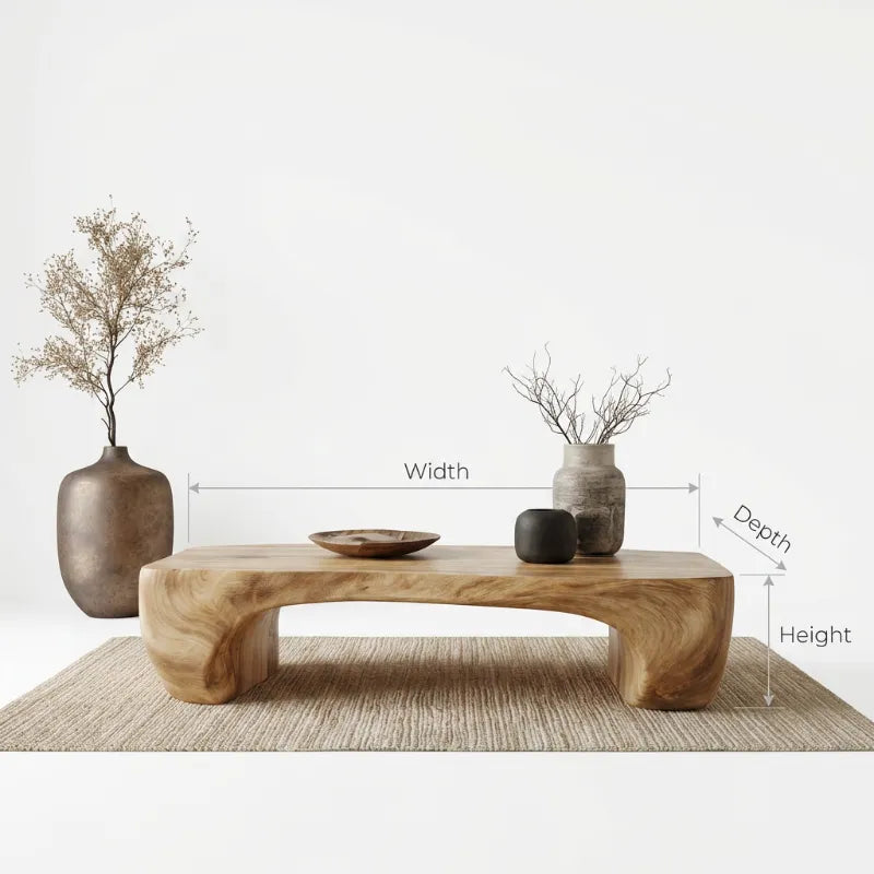 Mid-Century-Couchtisch aus Holz als Wohnzimmerdekor