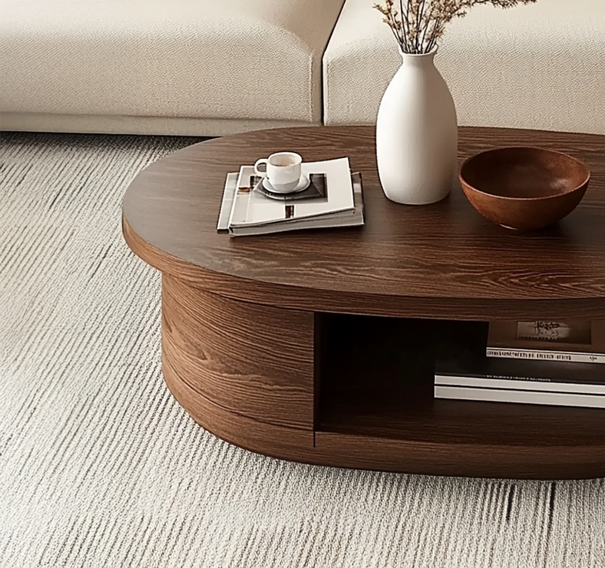 Couchtisch aus Massivholz für das Wohnzimmer im modernen Stil