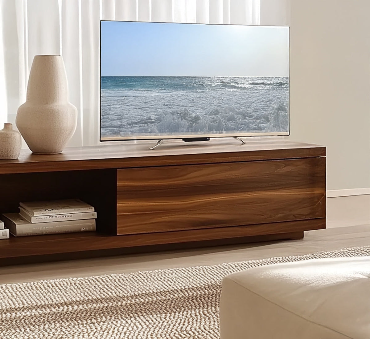 Holz-Medienschrank mit Stauraum für die Wohnzimmer-Unterhaltung