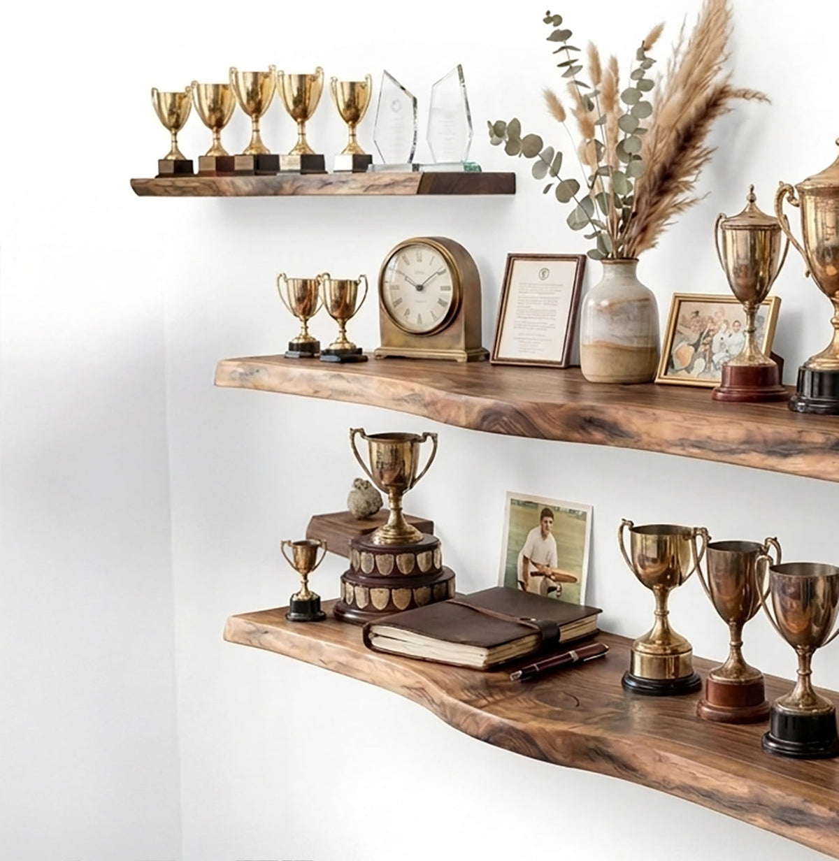 Sport-Pokal-Schauregal aus hochwertigem Massivholz