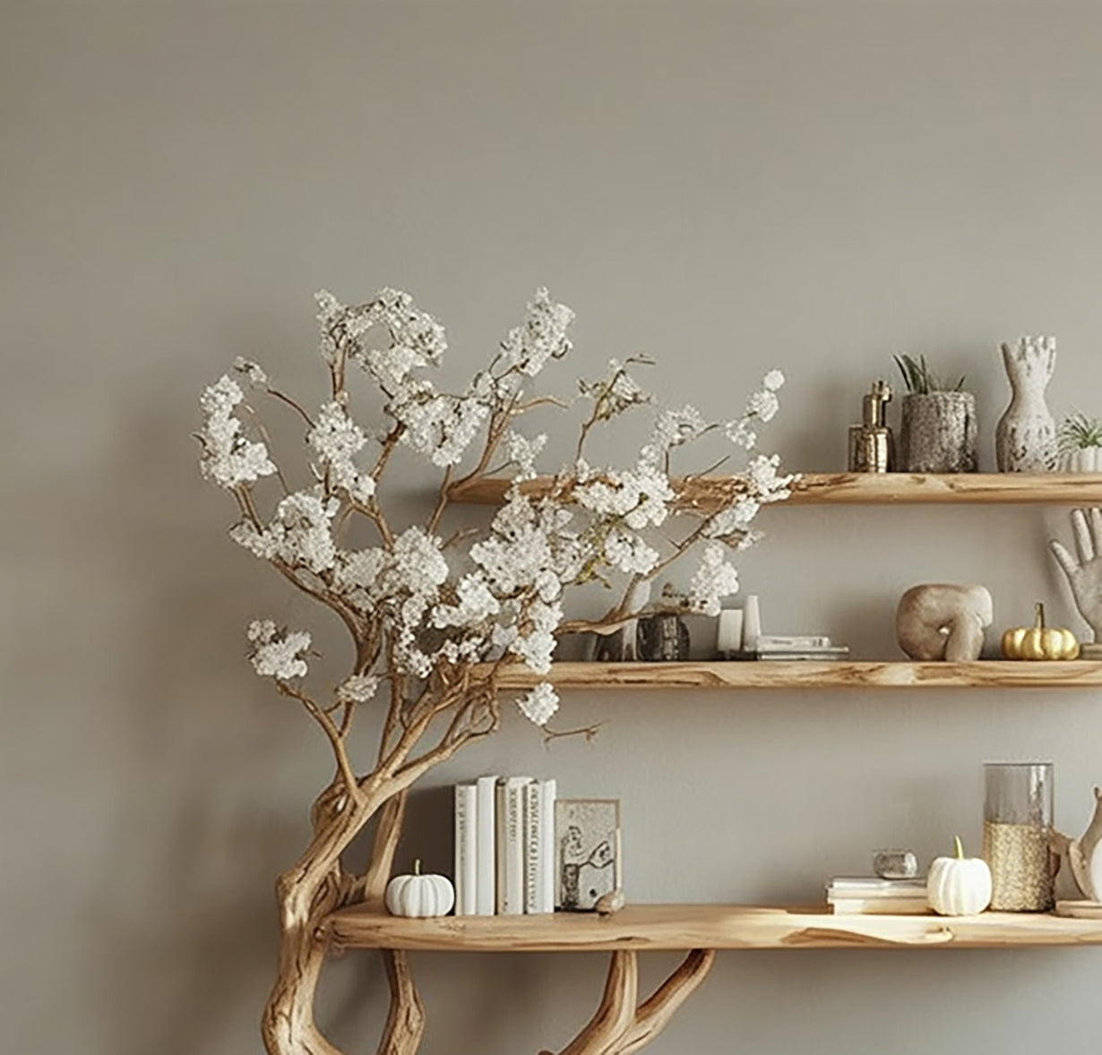 Holz Konsolentisch & Schminktisch für Wohnzimmer – Landhaus Stil