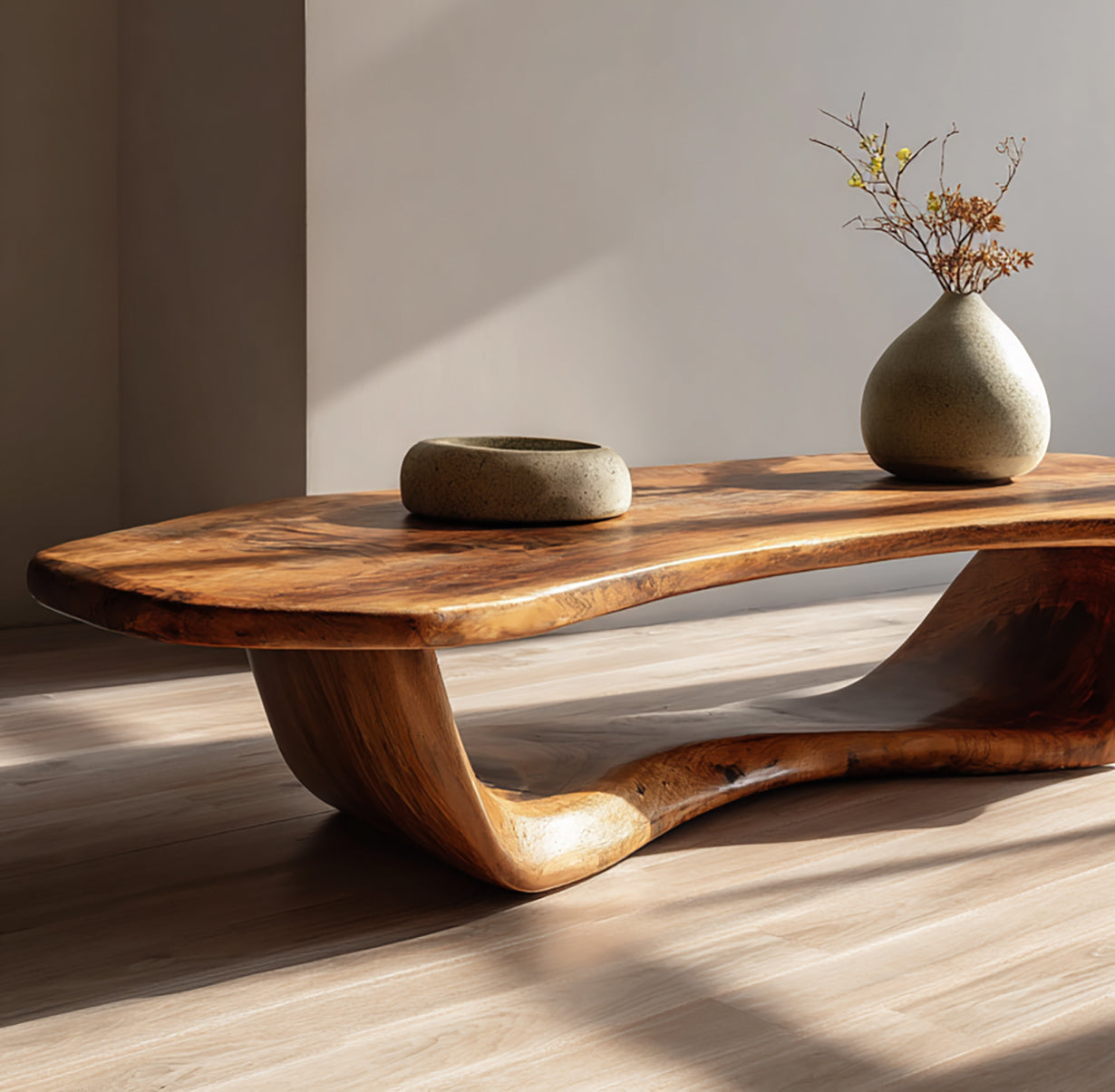 Live Edge Couchtisch aus Massivholz – Handgefertigtes Design