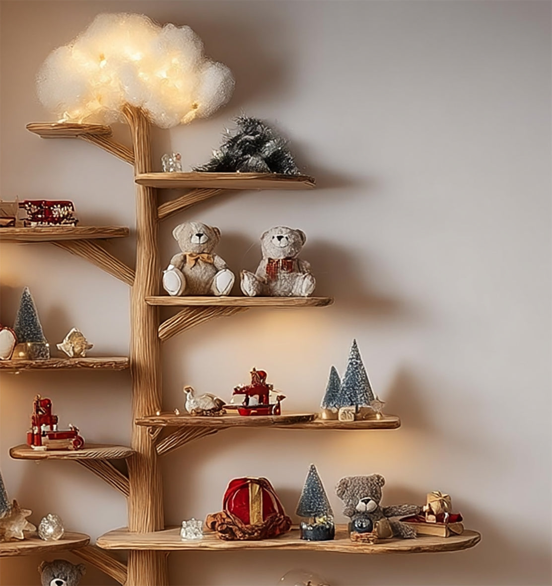 Kinderzimmer Baumregal – Handgefertigt aus Massivholz, perfektes Geschenk