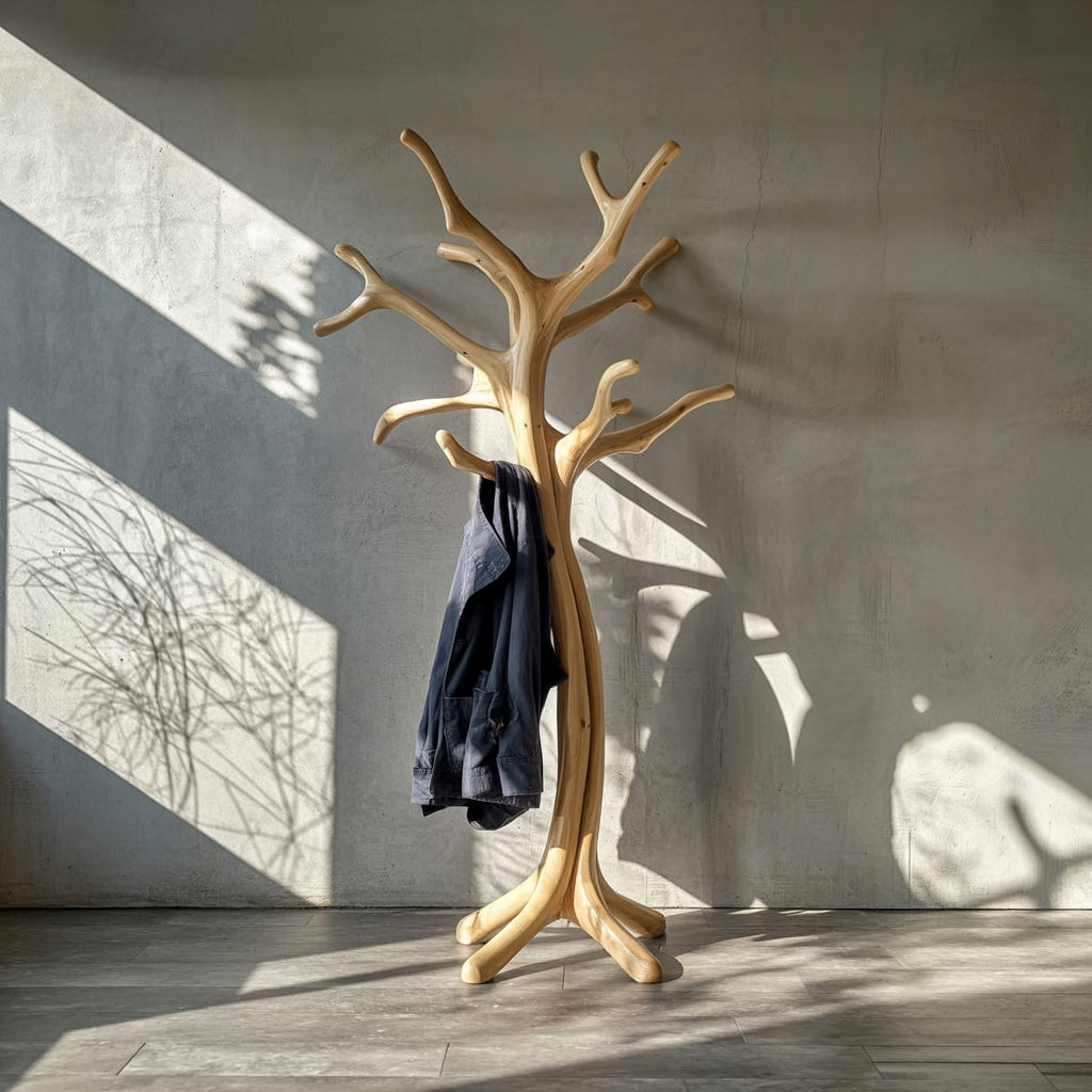 Natural Edge Holzbank – Rustikale Handgefertigte Sitzbank für Flur