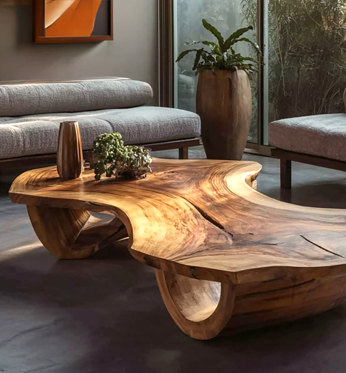 Rustikaler Couchtisch aus recyceltem Holz – handgefertigtes Farmhouse-Möbel