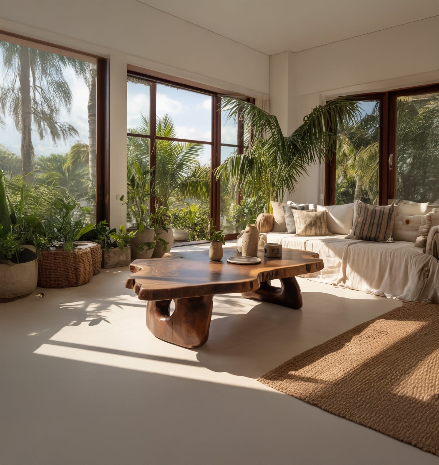 Live-Edge Couchtisch – Handgefertigter Massivholz-Tisch im rustikal-modernen Stil