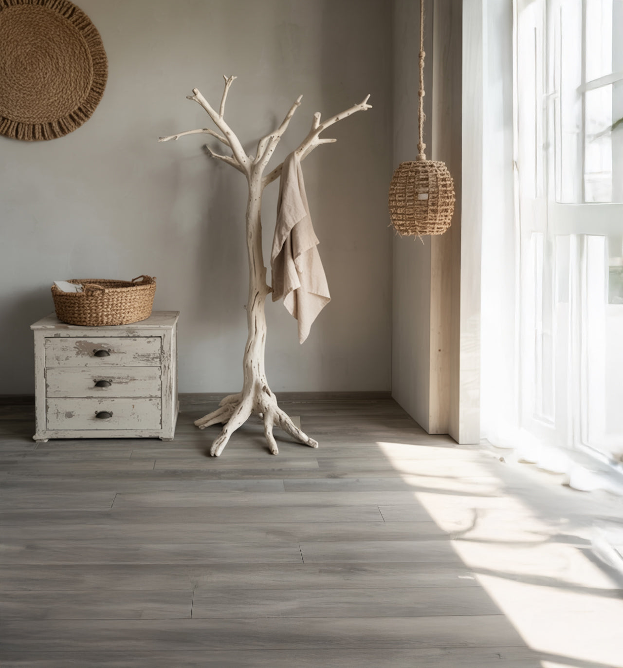 Handgefertigte Baum-Garderobe – Rustikaler Massivholz-Flurständer, umweltfreundlich