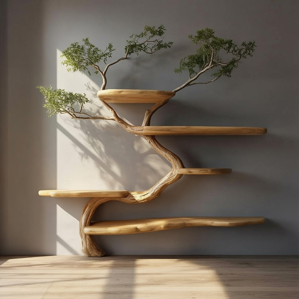 Tree Bookshelf – Naturinspiriertes Bücherregal aus Massivholz